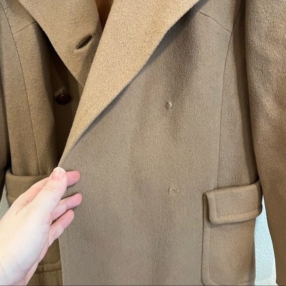 Roos/Atkin vintage camel trench coat fits like oversized womens large/X-Large - Picture 2 of 9